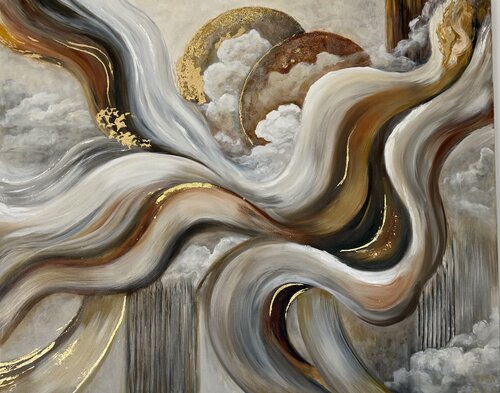 Золотое слияние by Ирина Кленке, Painting for Sale on Select