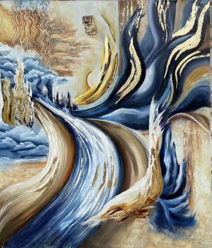 River of Celestial Light by Ирина Кленке, Painting for Sale on Select