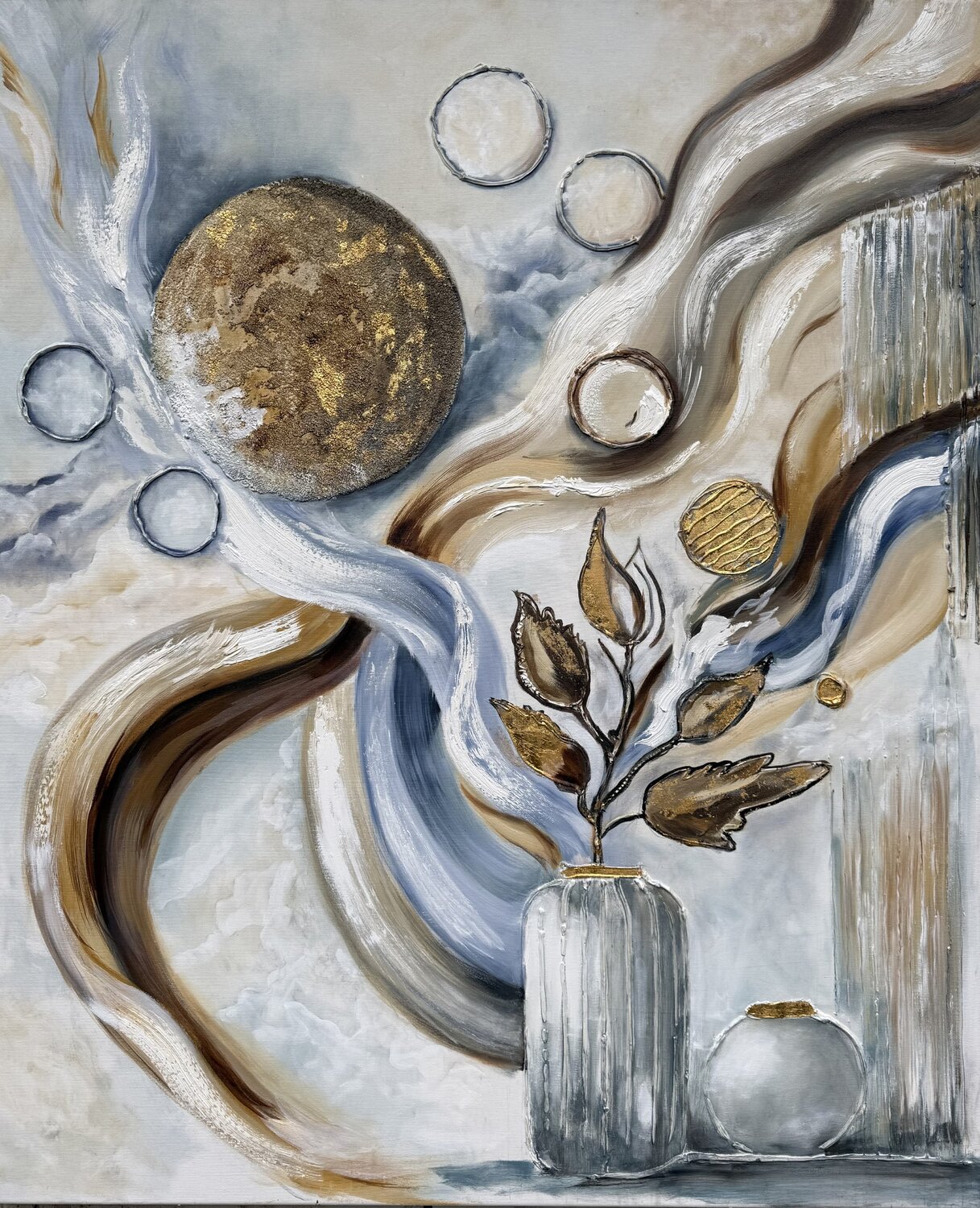 Завеса небесных течений Ирина Кленке Original painting for sale