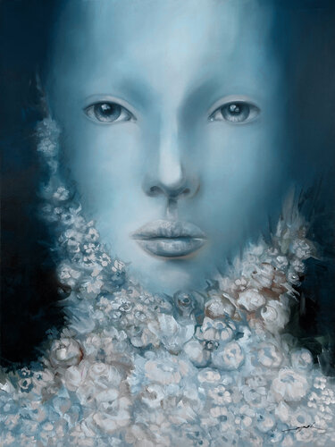 Winter Face by Ana María Cepoi, Painting for Sale on Select