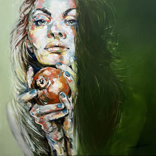 Kasia by Ana María Cepoi, Painting for Sale on Select