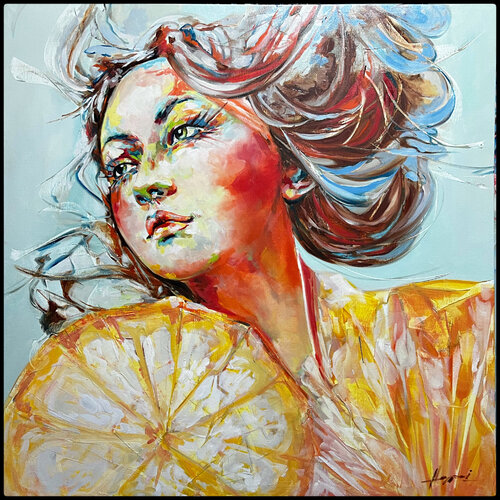LEMON by Ana María Cepoi, Painting for Sale on Select