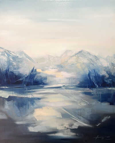 reflective energy by Ana María Cepoi, Painting for Sale on Select