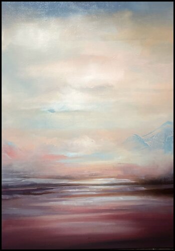Sunset Reflections by Ana María Cepoi, Painting for Sale on Select