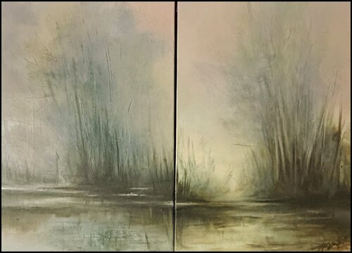 Between two memories by Ana María Cepoi, Painting for Sale on Select