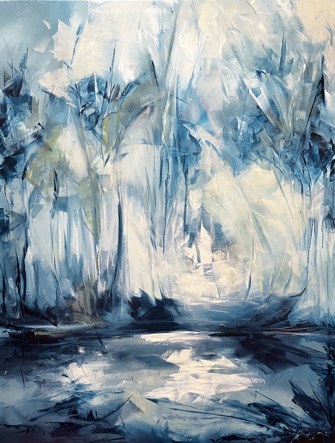 sunny winter days Ana María Cepoi Original painting for sale