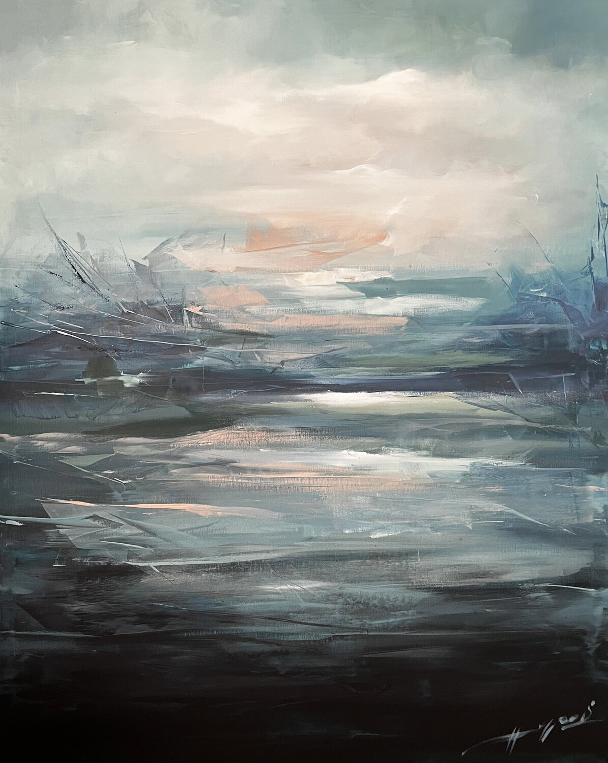 Iron Sky Ana María Cepoi Original painting for sale