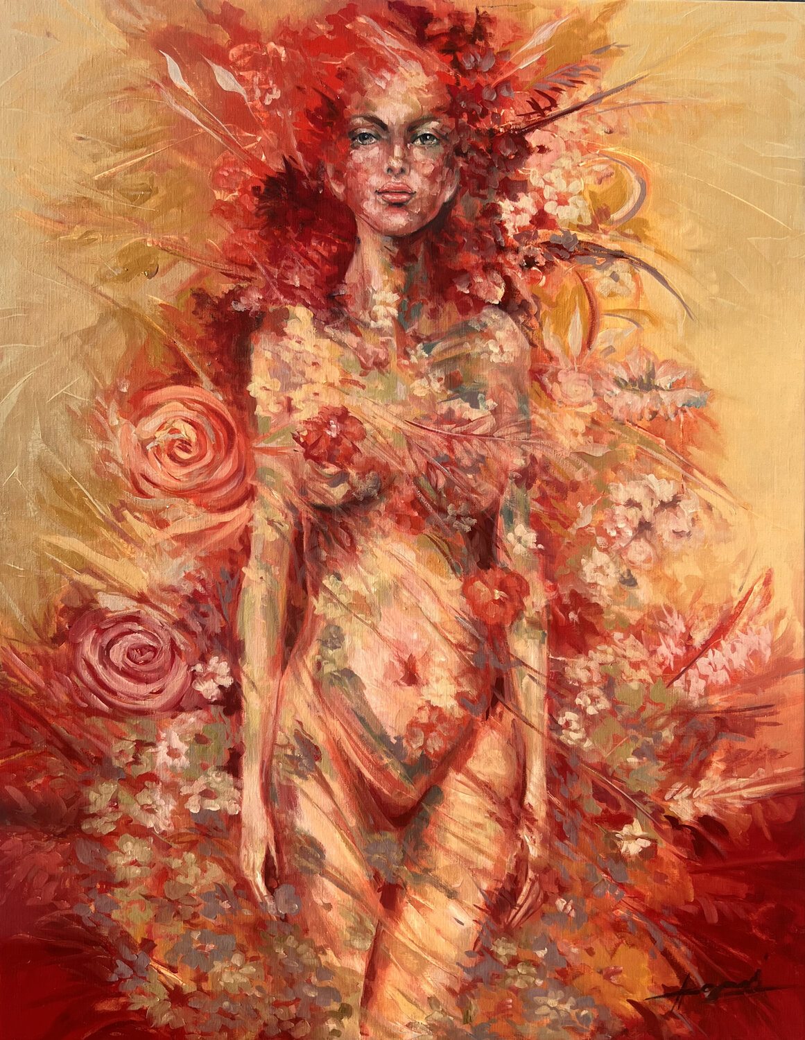 Ode to Mother Nature Ana María Cepoi Original painting for sale
