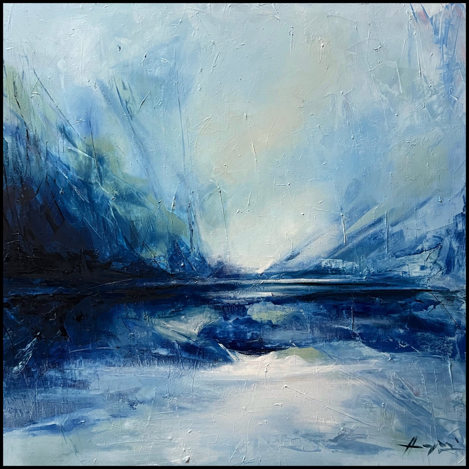 Ethereal Reflections Ana María Cepoi Original painting for sale
