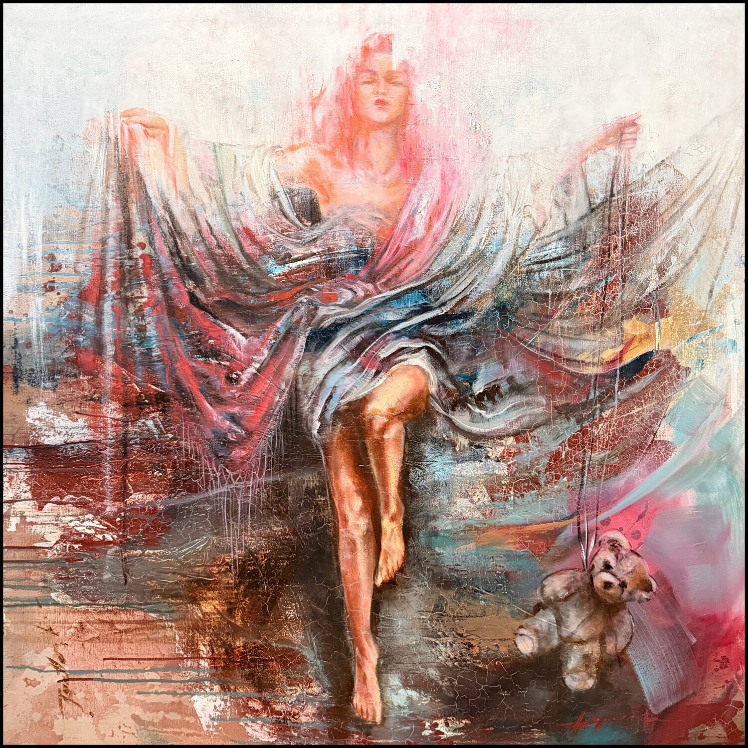 Suspended After Ana María Cepoi Original painting for sale