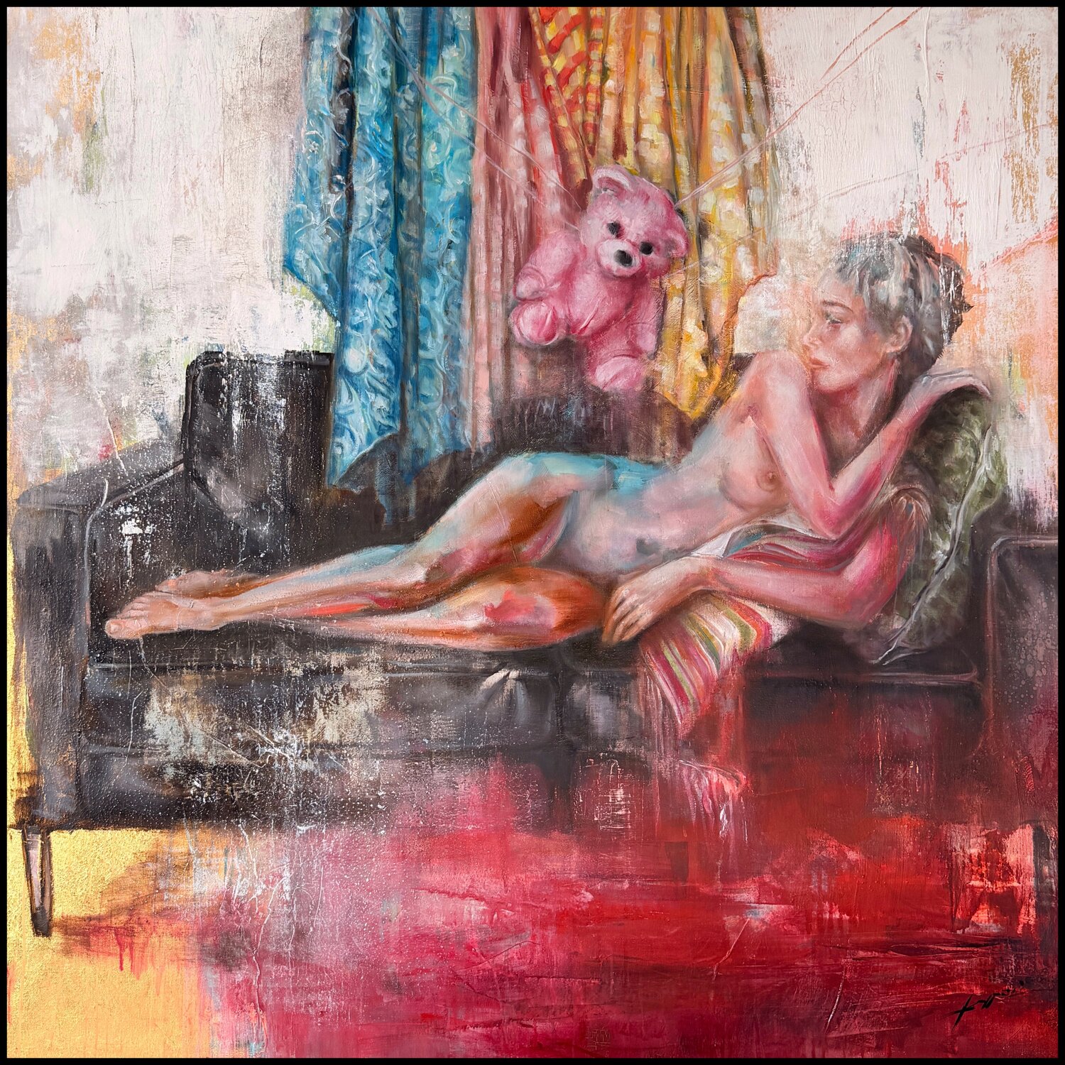 Observing — from The After Ana María Cepoi Original painting for sale
