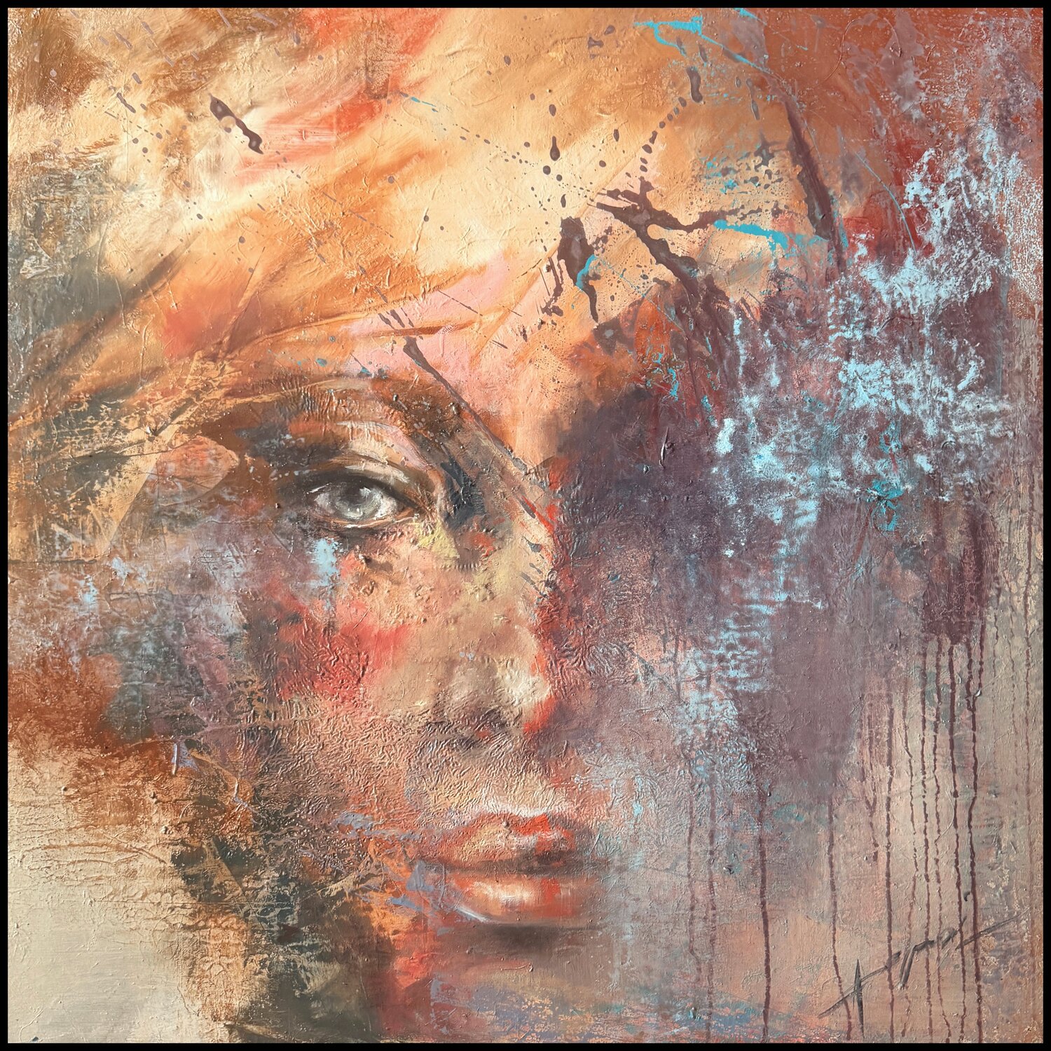 STILL HERE Ana María Cepoi Original painting for sale