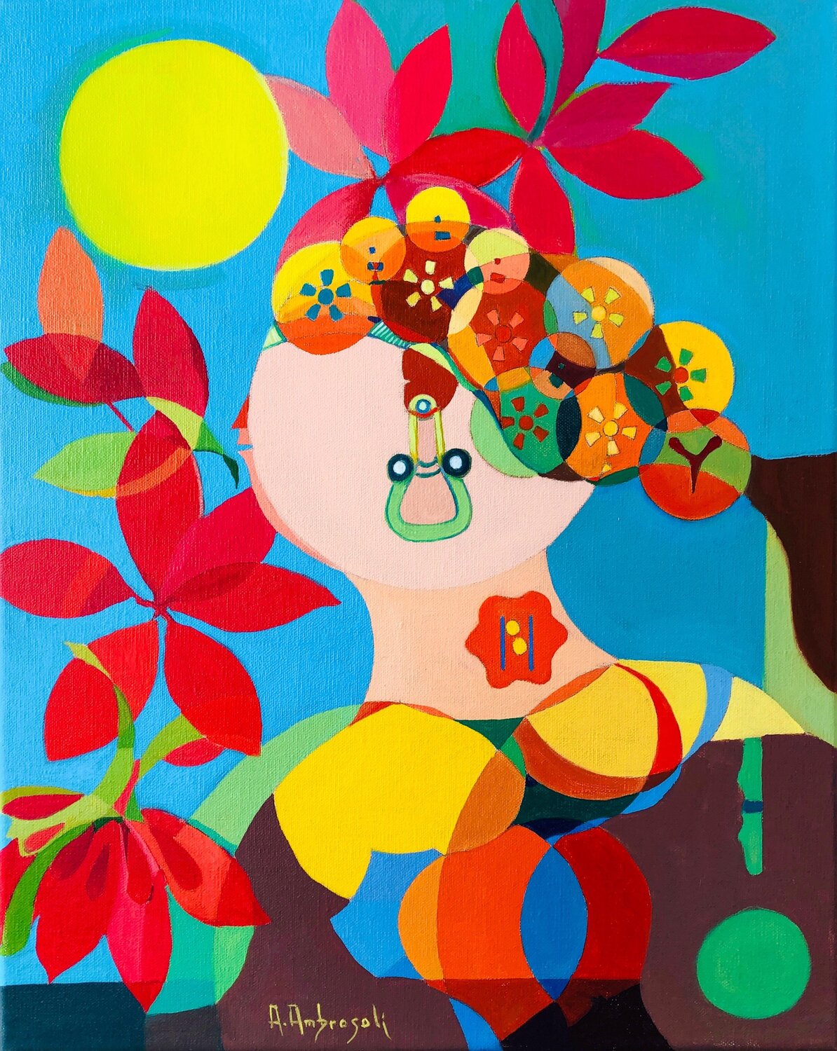FALL Annemarie Ambrosoli Original painting for sale