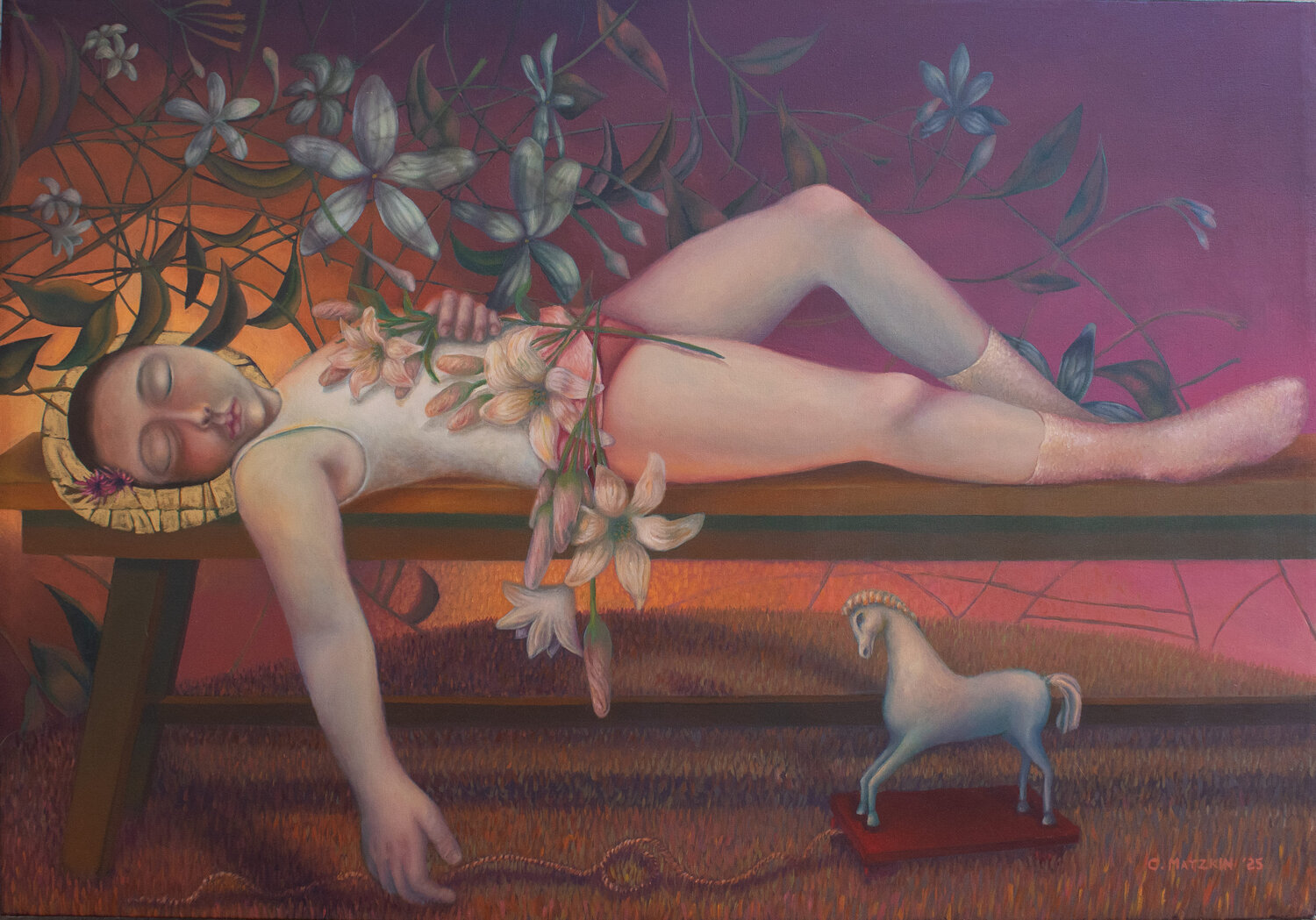A la sombra de sus alas Cecilia Matzkin Original painting for sale