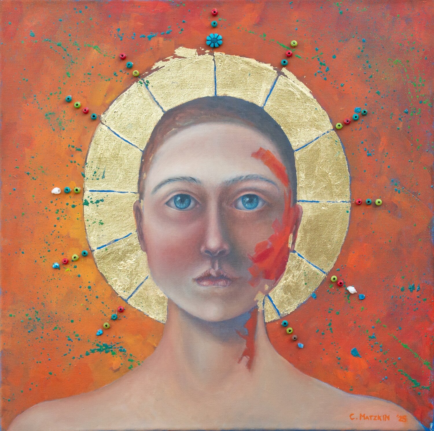 Fuente sellada Cecilia Matzkin Original painting for sale