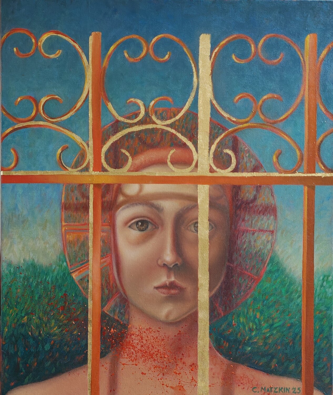 Huerto cerrado Cecilia Matzkin Original painting for sale