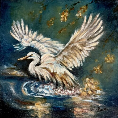 Wings of Quiet Resolve by Jenn Royster, Painting for Sale on Select