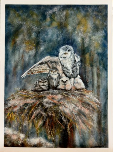 Beneath the Guardian's Wing by Jenn Royster, Painting for Sale on Select