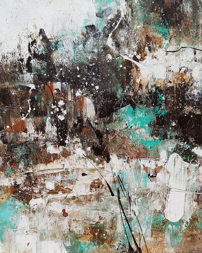 Abstract brown by Bibiána Baranová, Painting for Sale on Select