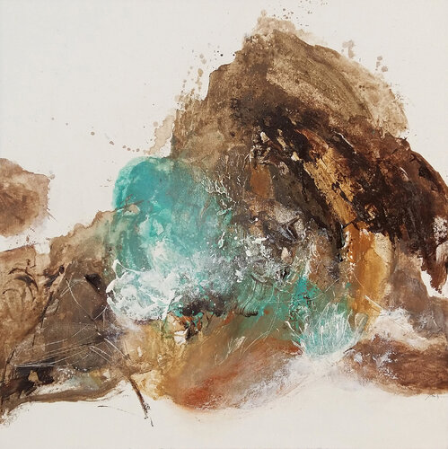 Soil and water by Bibiána Baranová, Painting for Sale on Select