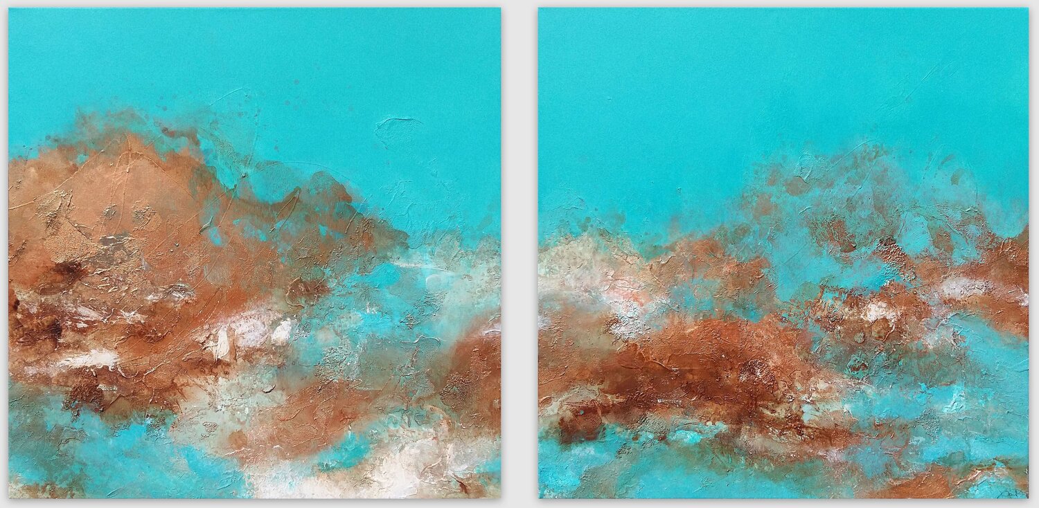 Ocean side Bibiána Baranová Original painting for sale