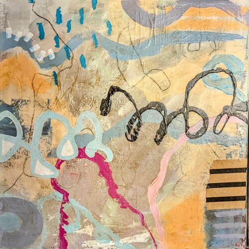 Between Worlds by Martina Kunze, Painting for Sale on Select