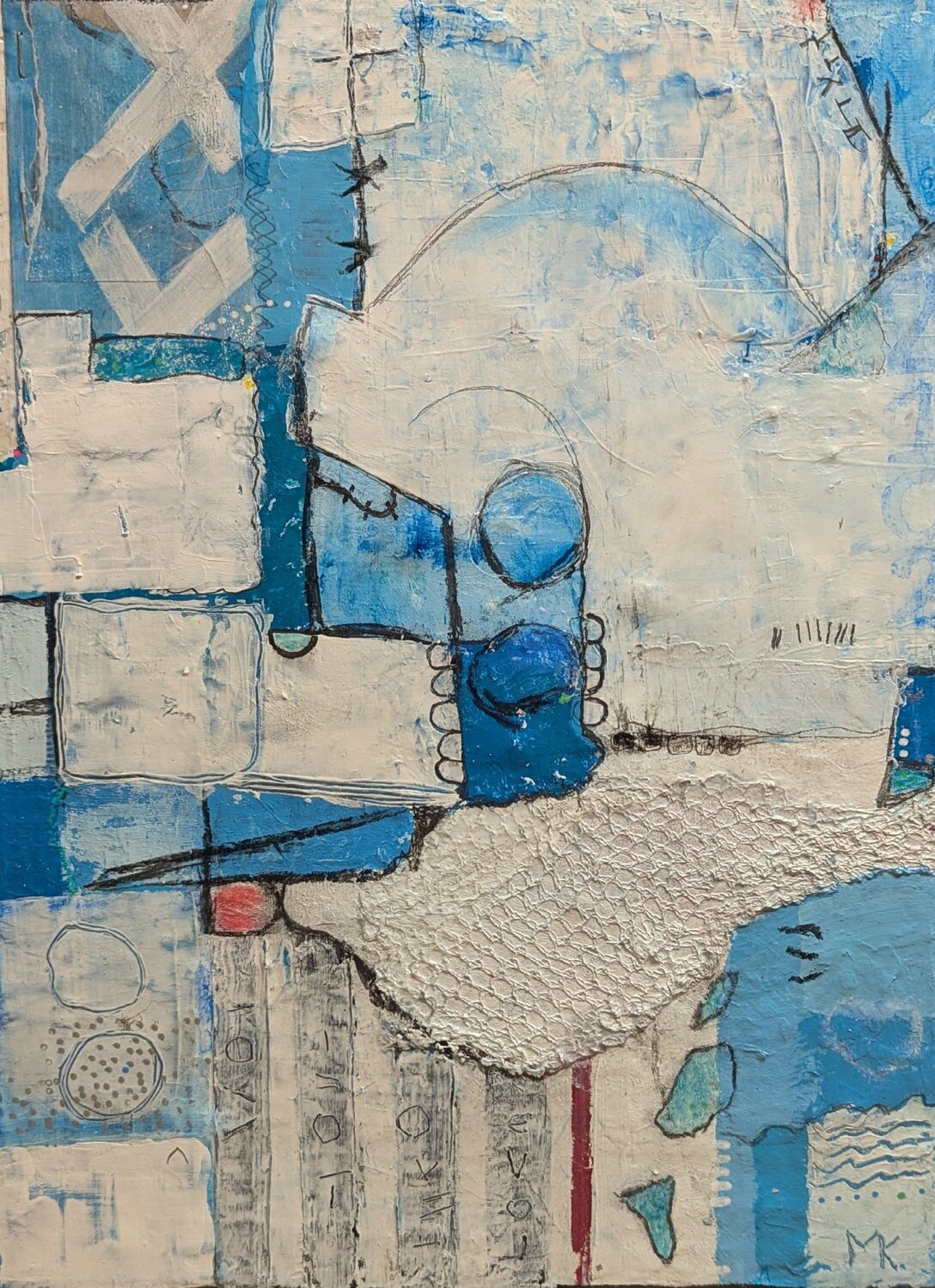 Winter's Trace Martina Kunze Original painting for sale