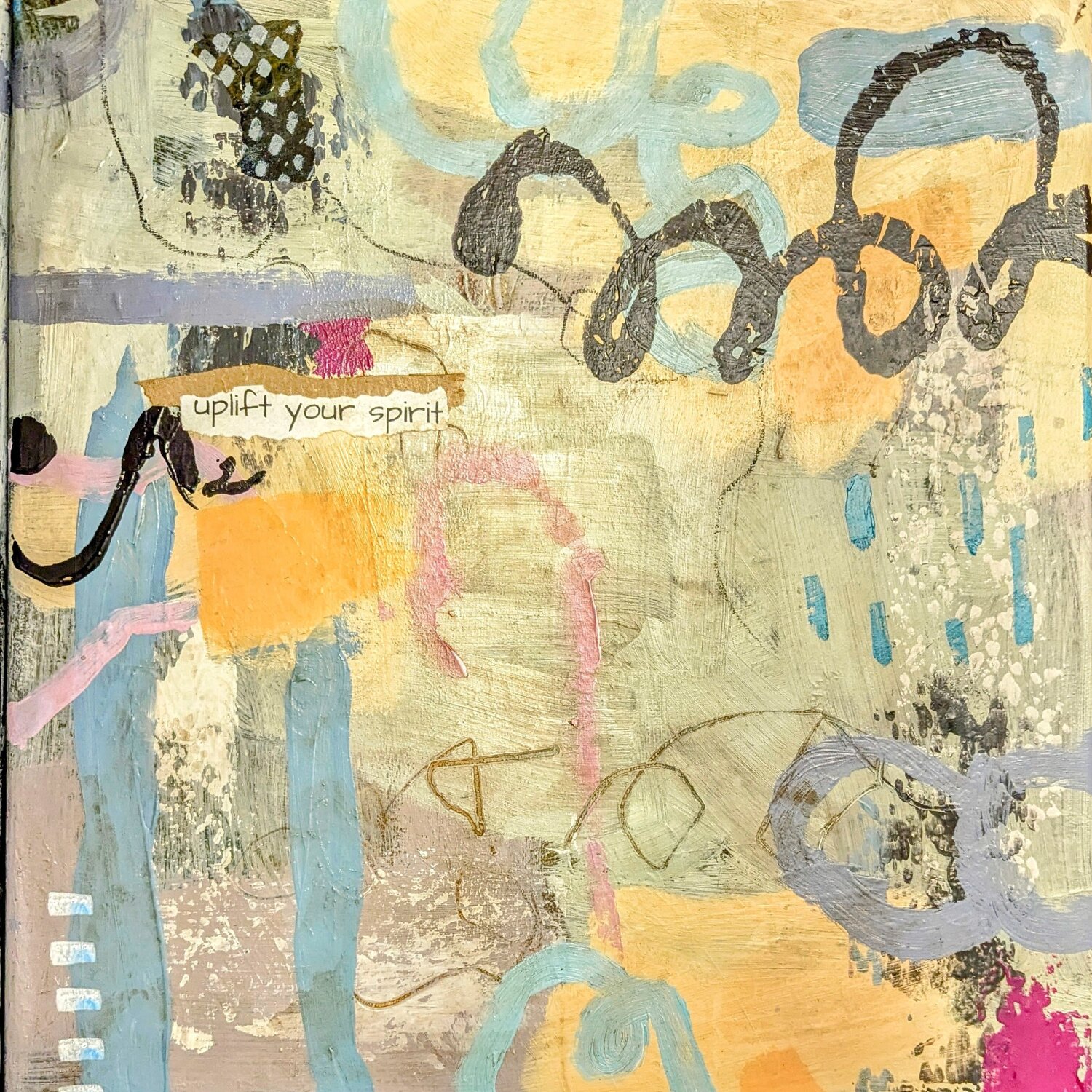 Between the Layers Martina Kunze Original painting for sale