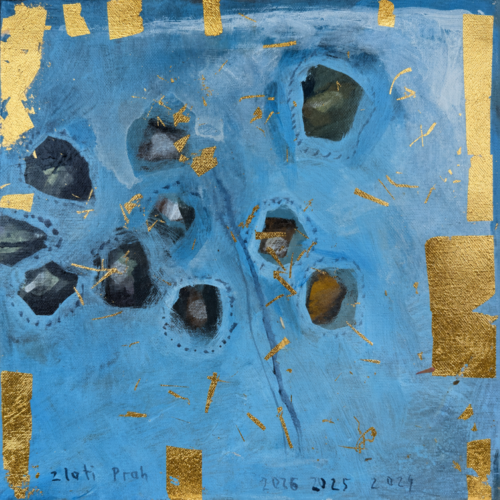 Poppy motif, Zlati Prah by Atelje MS, Painting for Sale on Select