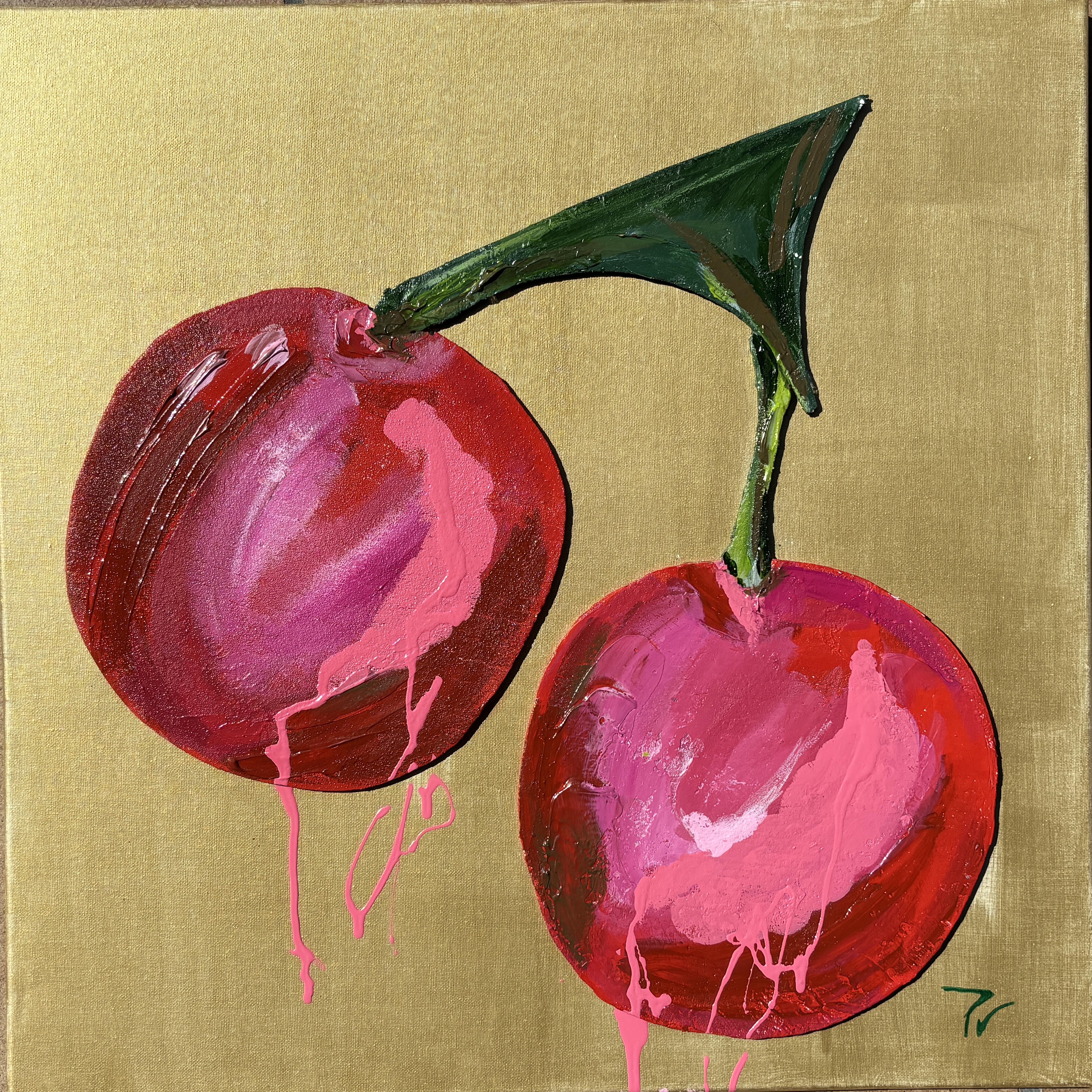 cerezas y oro