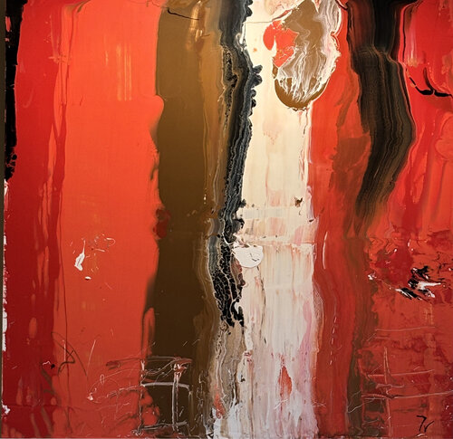 Delirio rojo by paola vignola, Painting for Sale on Select