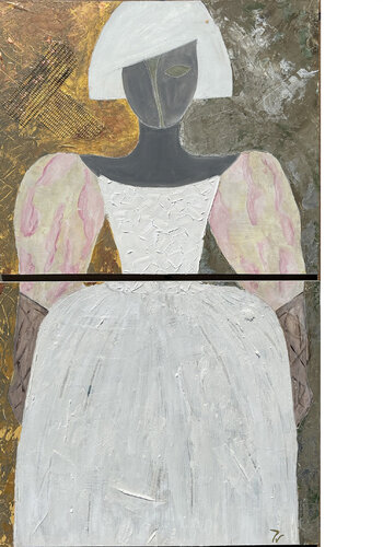 Menina blanca partida by paola vignola, Painting for Sale on Select