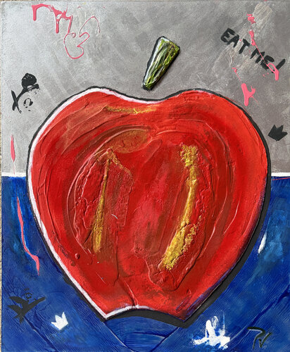 Manzana roja by paola vignola, Painting for Sale on Select