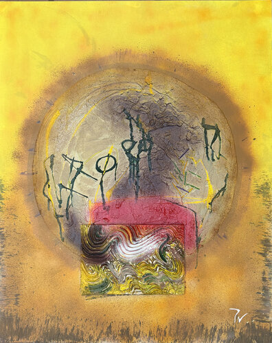 Planeta Amarillo by paola vignola, Painting for Sale on Select