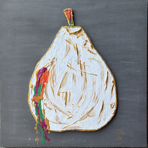 Pera blanca con colorines by paola vignola, Painting for Sale on Select