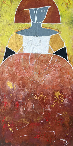 La pelirroja by paola vignola, Painting for Sale on Select