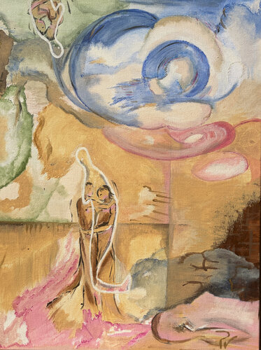 los amantes y la conciencia by paola vignola, Painting for Sale on Select