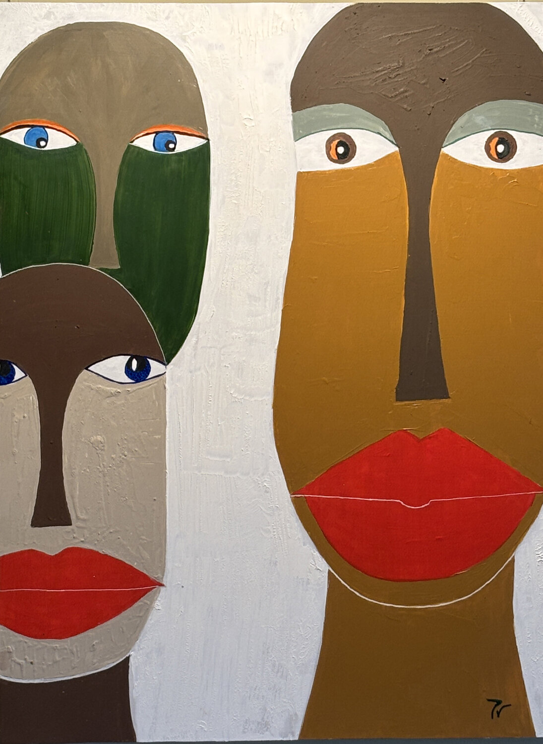 Caras con ojos paola vignola Original painting for sale