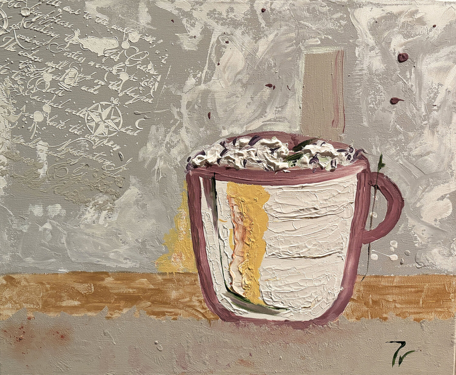 Coffe time paola vignola Original painting for sale