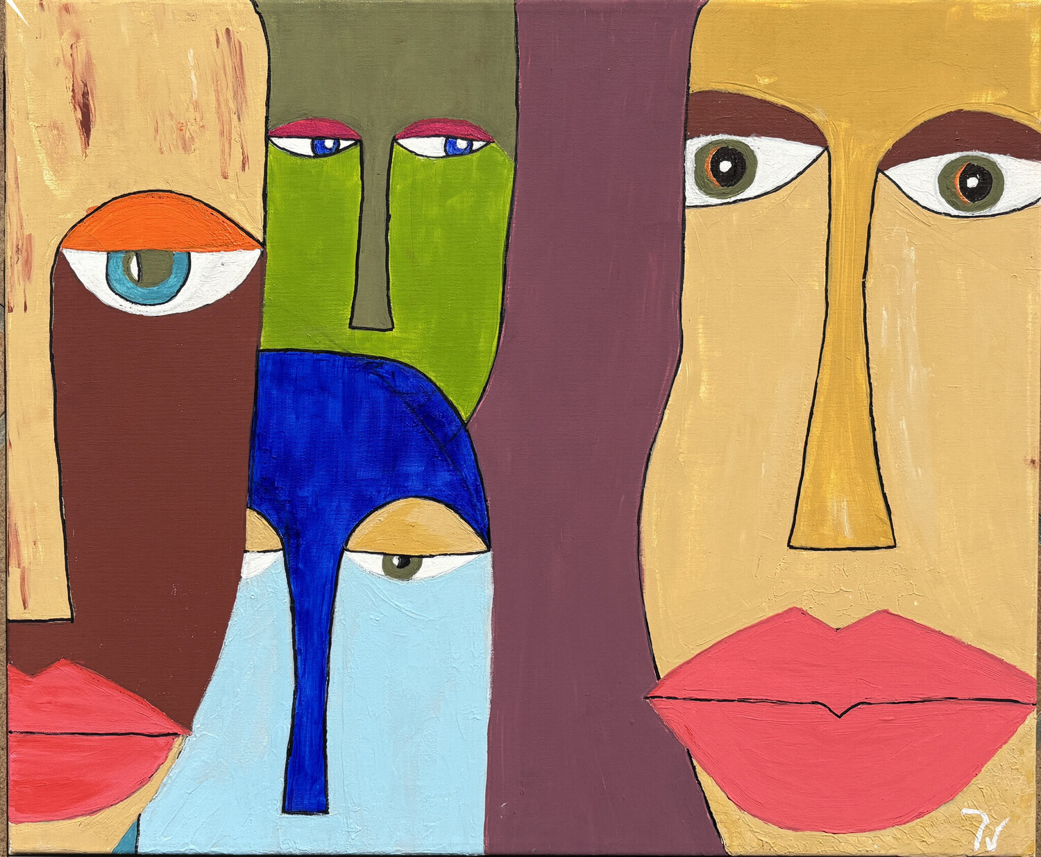 Caras exoticas paola vignola Original painting for sale