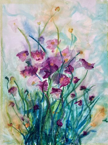 Inhale Flowers von Brooke Meadows, Malerei kaufen auf Select
