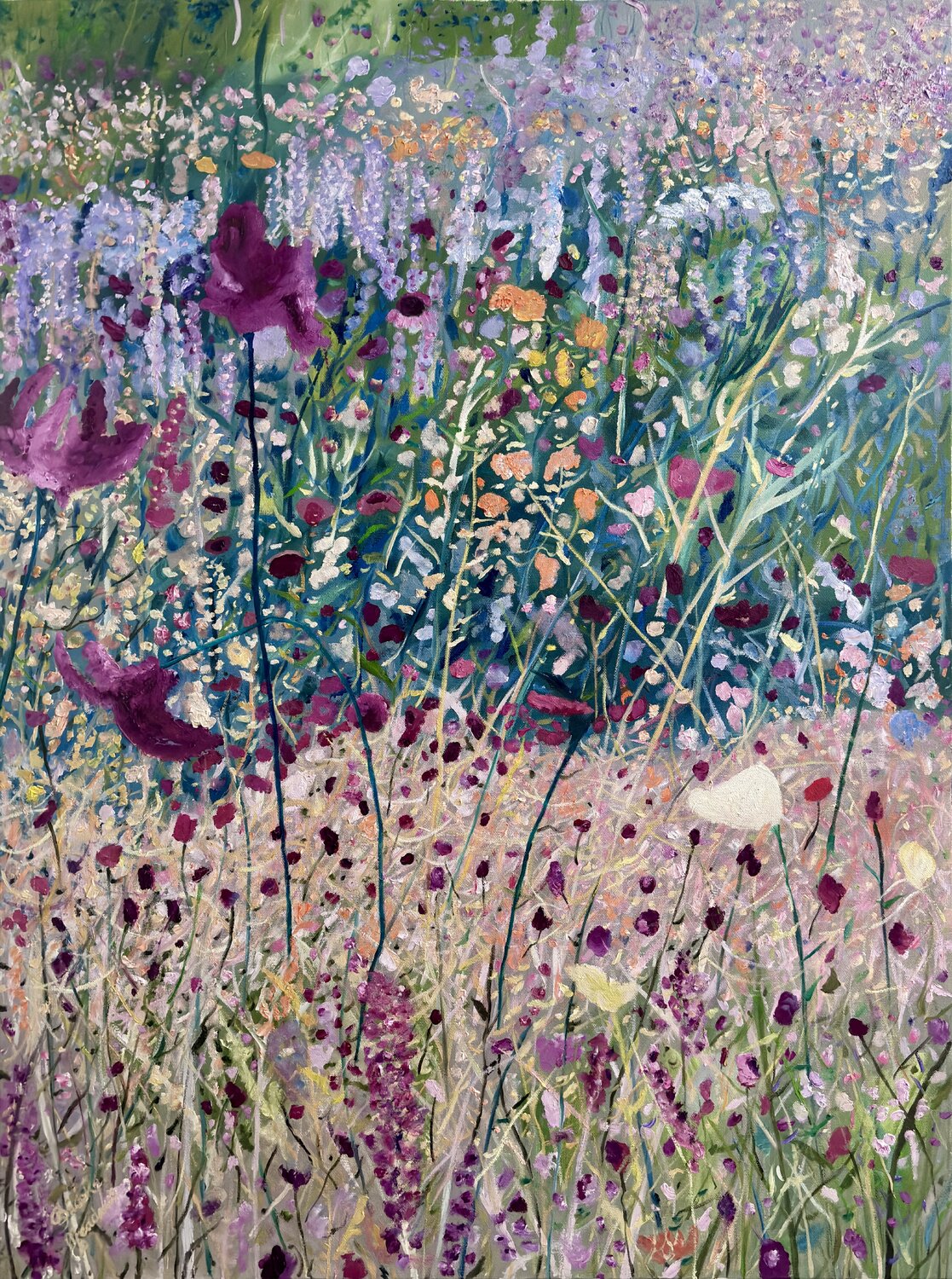 English Garden Brooke Meadows Originalgemälde zu verkaufen