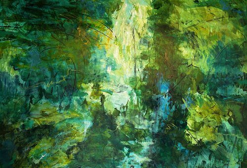 Fragments of Memory Surfacing by Corina Hazlett, Painting for Sale on Select