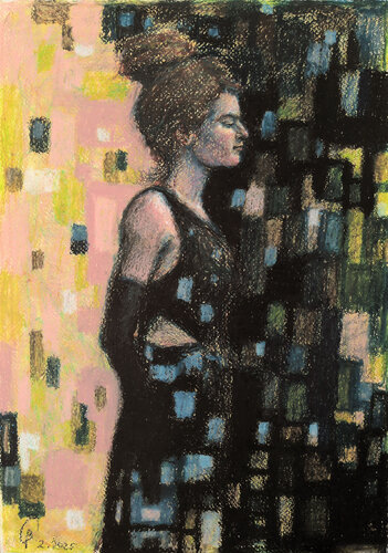 The Opera Singer III by Boaz Gabai, Painting for Sale on Select