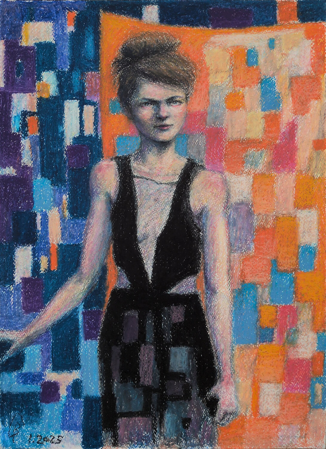 The Opera Singer II Boaz Gabai Original painting for sale