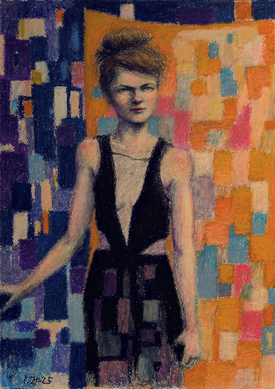 The Opera Singer II Boaz Gabai Original painting for sale