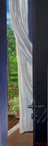 Verso il giardino by Luisa Cappellari, Painting for Sale on Select