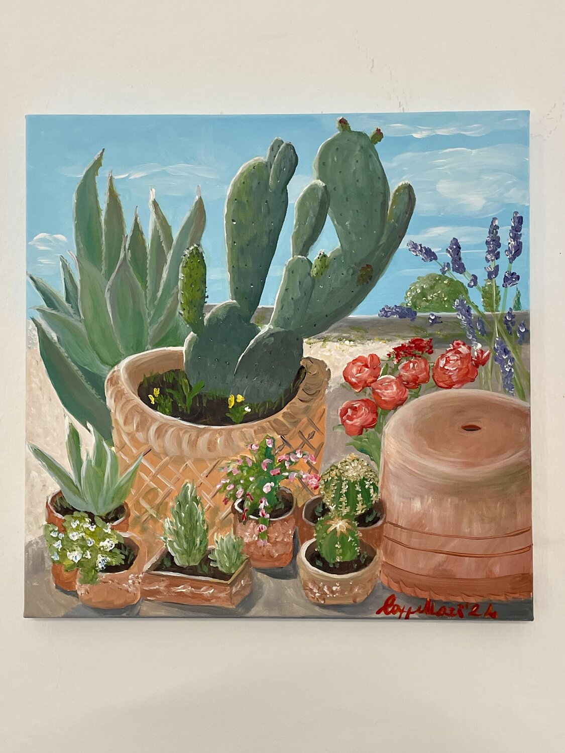 Giardino d’estate Luisa Cappellari Original painting for sale