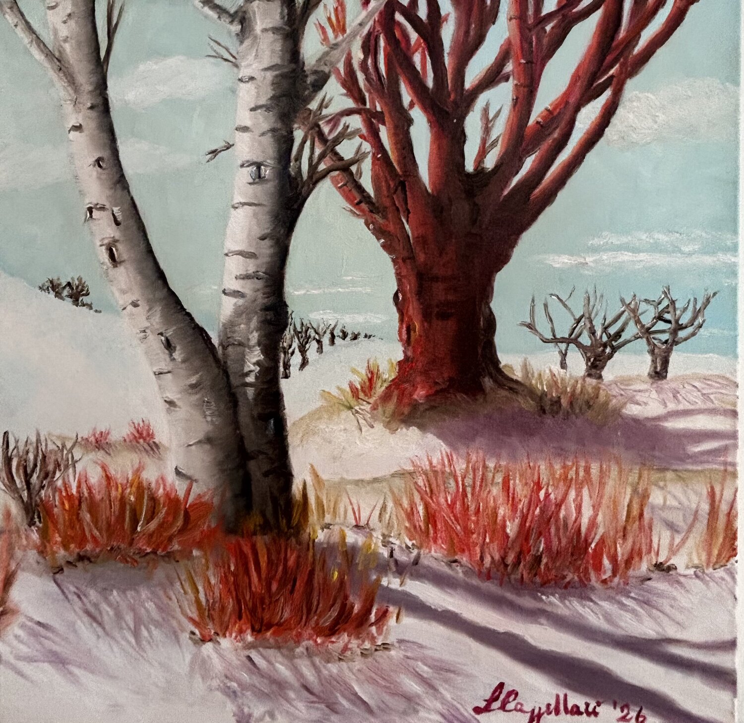 Magie d’inverno Luisa Cappellari Original painting for sale