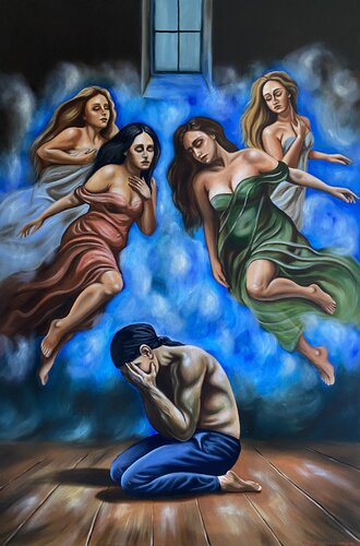 Le ossessioni by Alessio Papa, Painting for Sale on Select